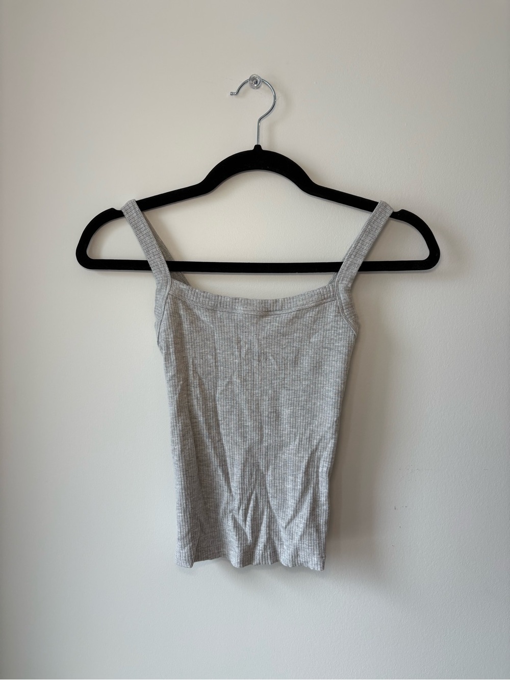 Garage Light Gray Ribbed Tank Top